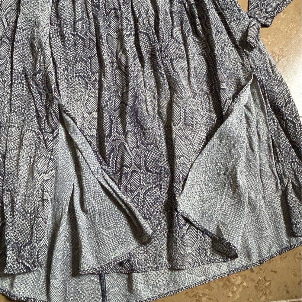 Maeve Gray Snake Print Midi Skirt - Picture 3 of 10